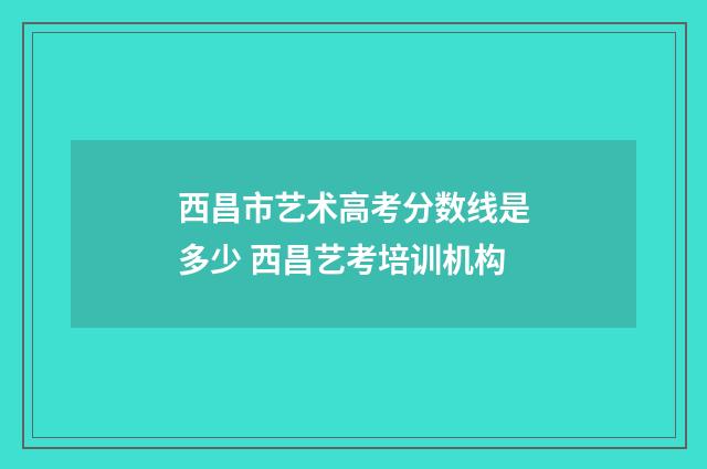 西昌市艺术高考分数线是多少 西昌艺考培训机构