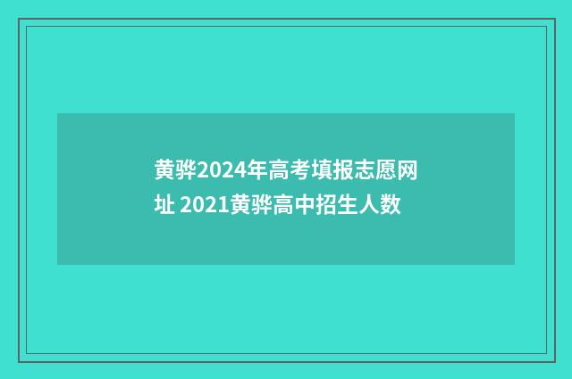 黄骅2024年高考填报志愿网址 2021黄骅高中招生人数