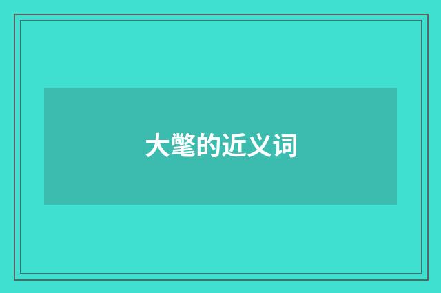 大氅的近义词
