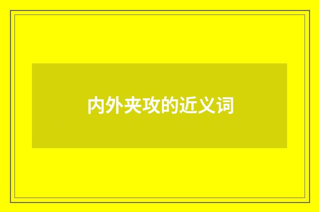 内外夹攻的近义词