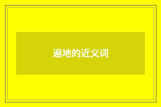 遍地的近义词