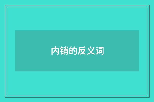 内销的反义词